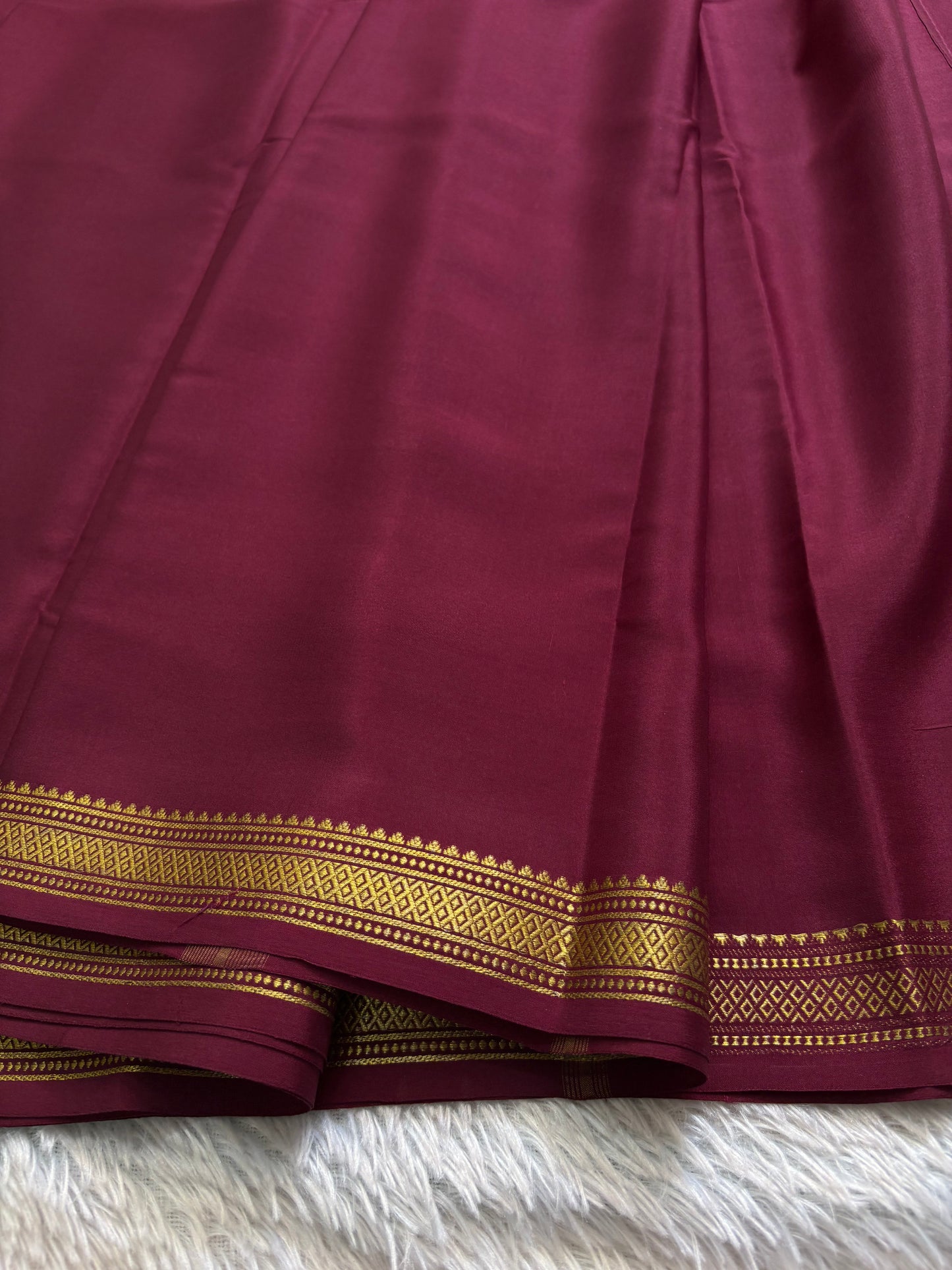 Preetha : Solid Maroon