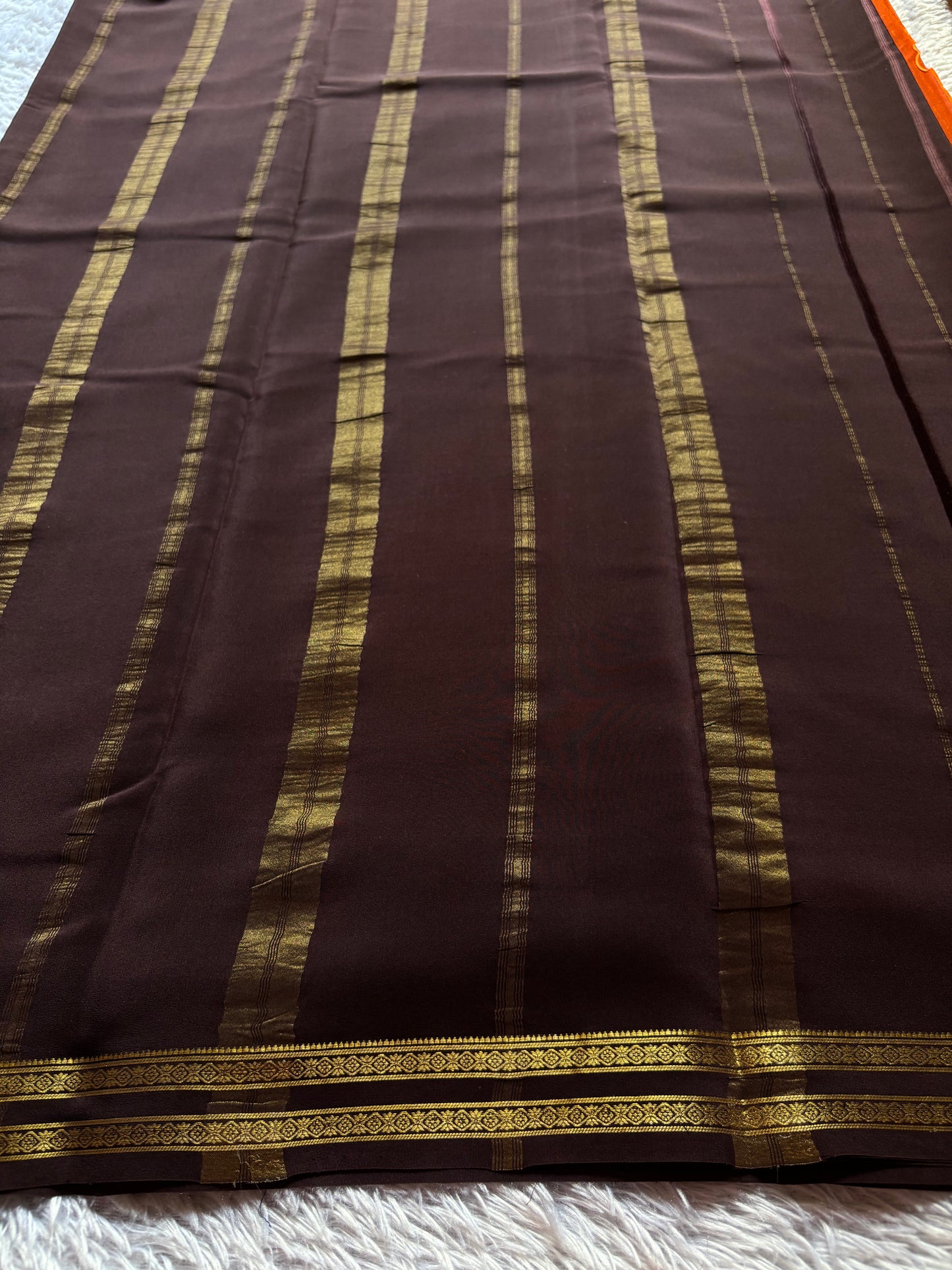 Surabhi (2D) : Rust orange-chocolate brown