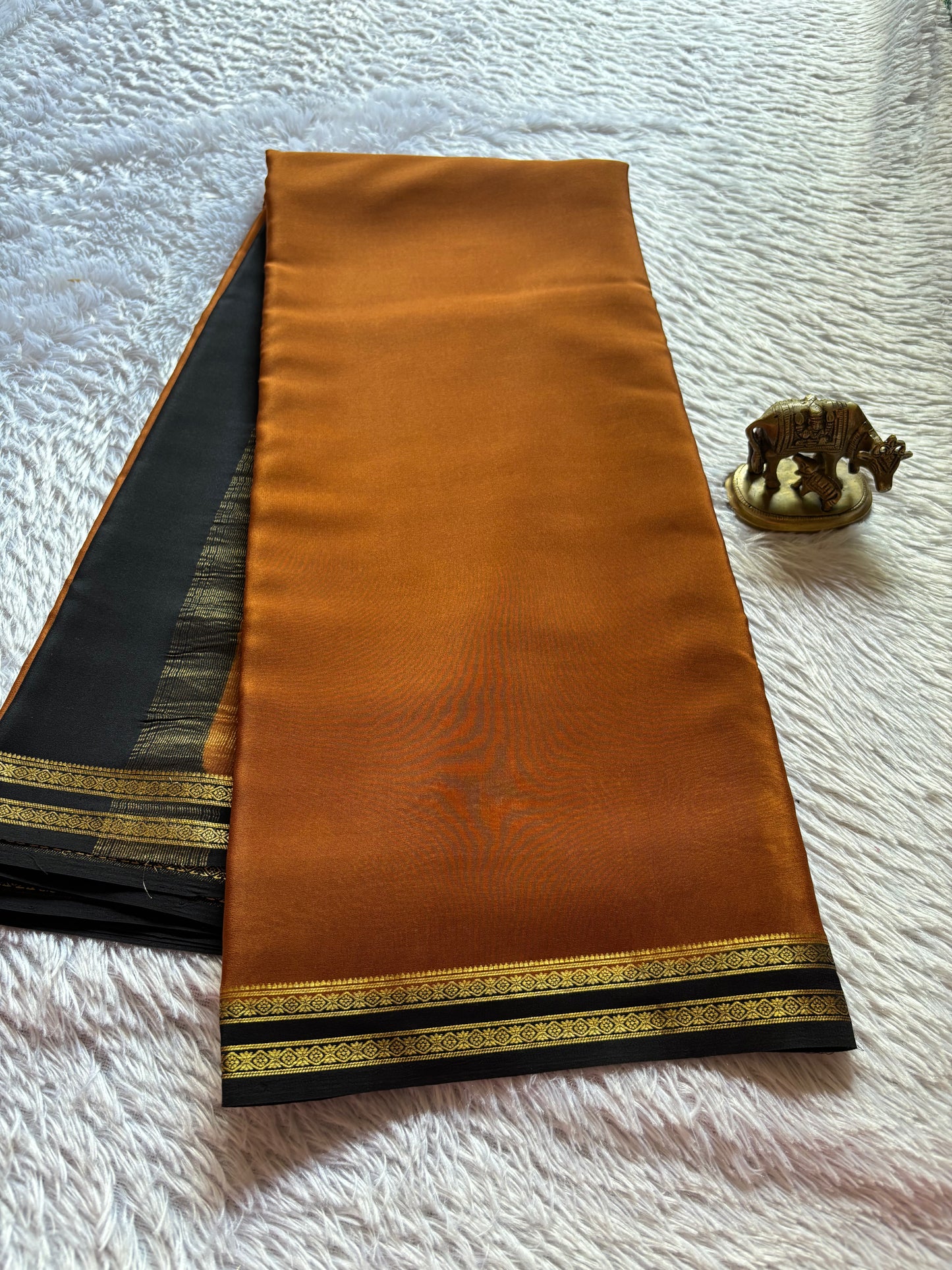Surabhi (2D) : Burnt orange-black
