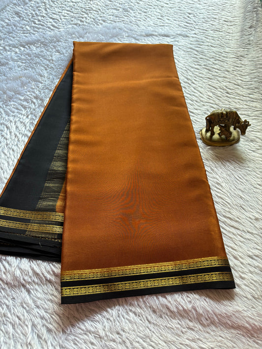 Surabhi (2D) : Burnt orange-black