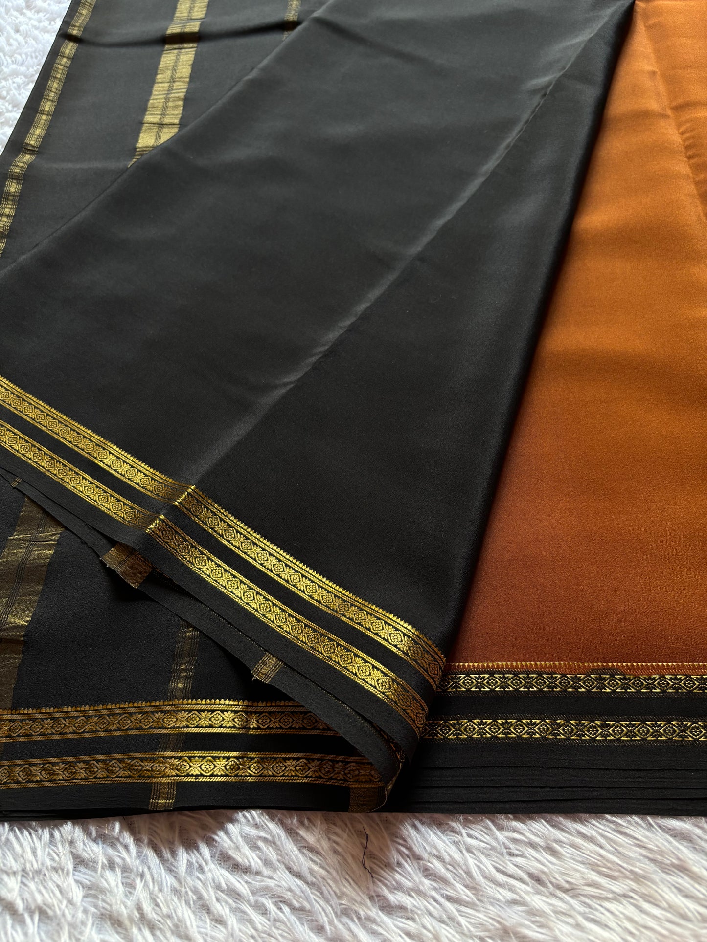 Surabhi (2D) : Burnt orange-black
