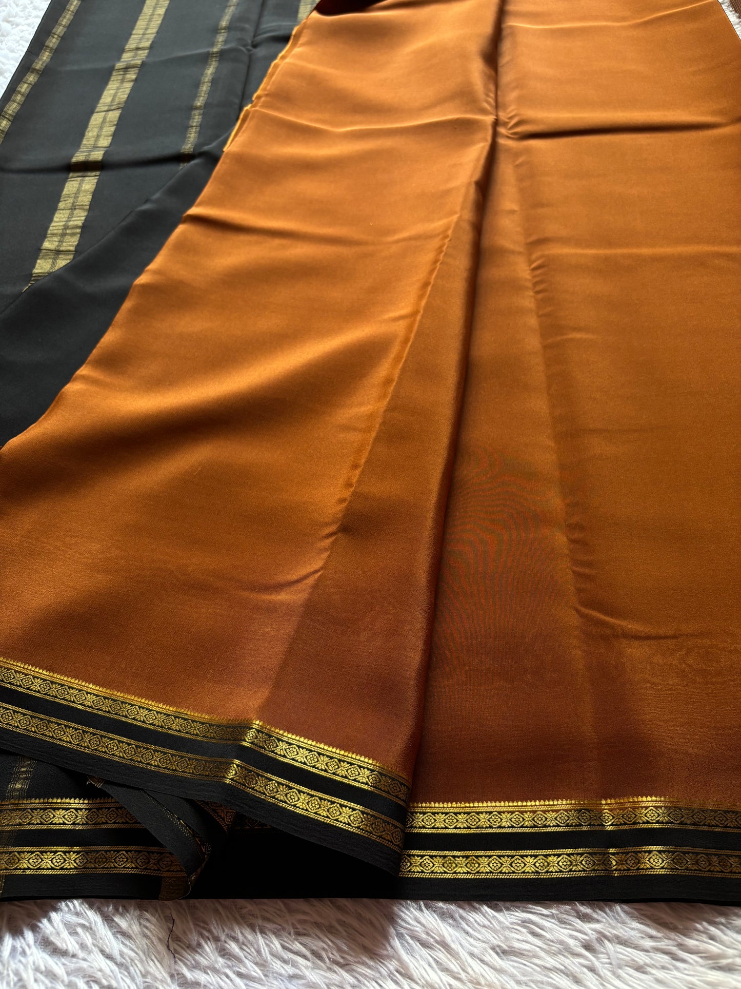Surabhi (2D) : Burnt orange-black