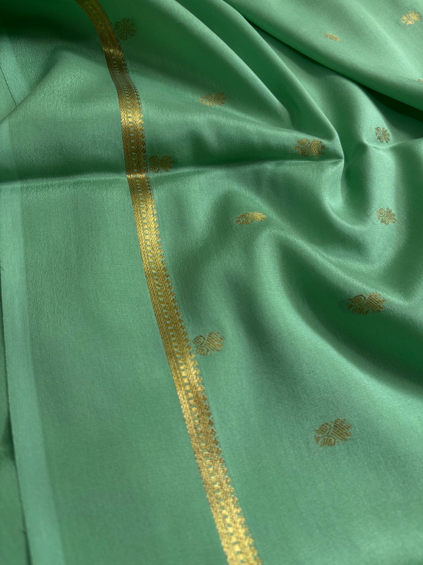 Sahana : Solid Mint green