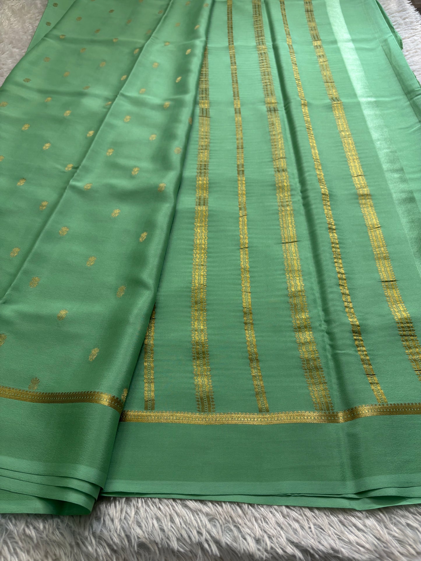 Sahana : Solid Mint green
