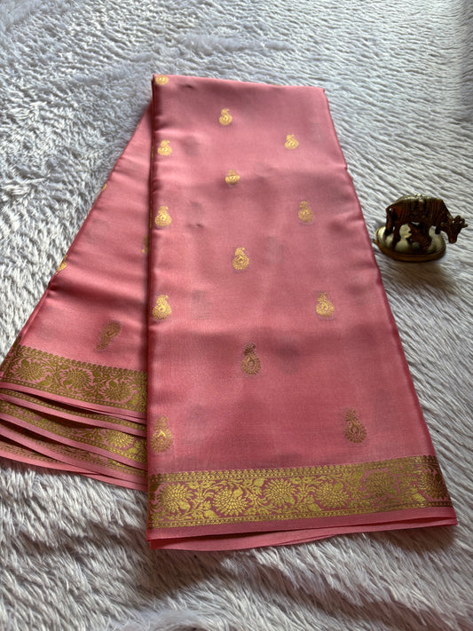 Pallavi : Solid Peach pink