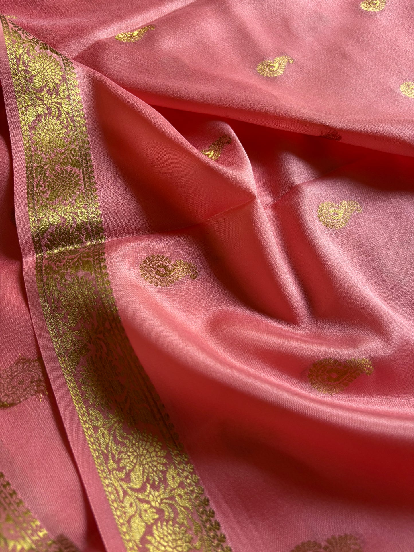 Pallavi : Solid Peach pink