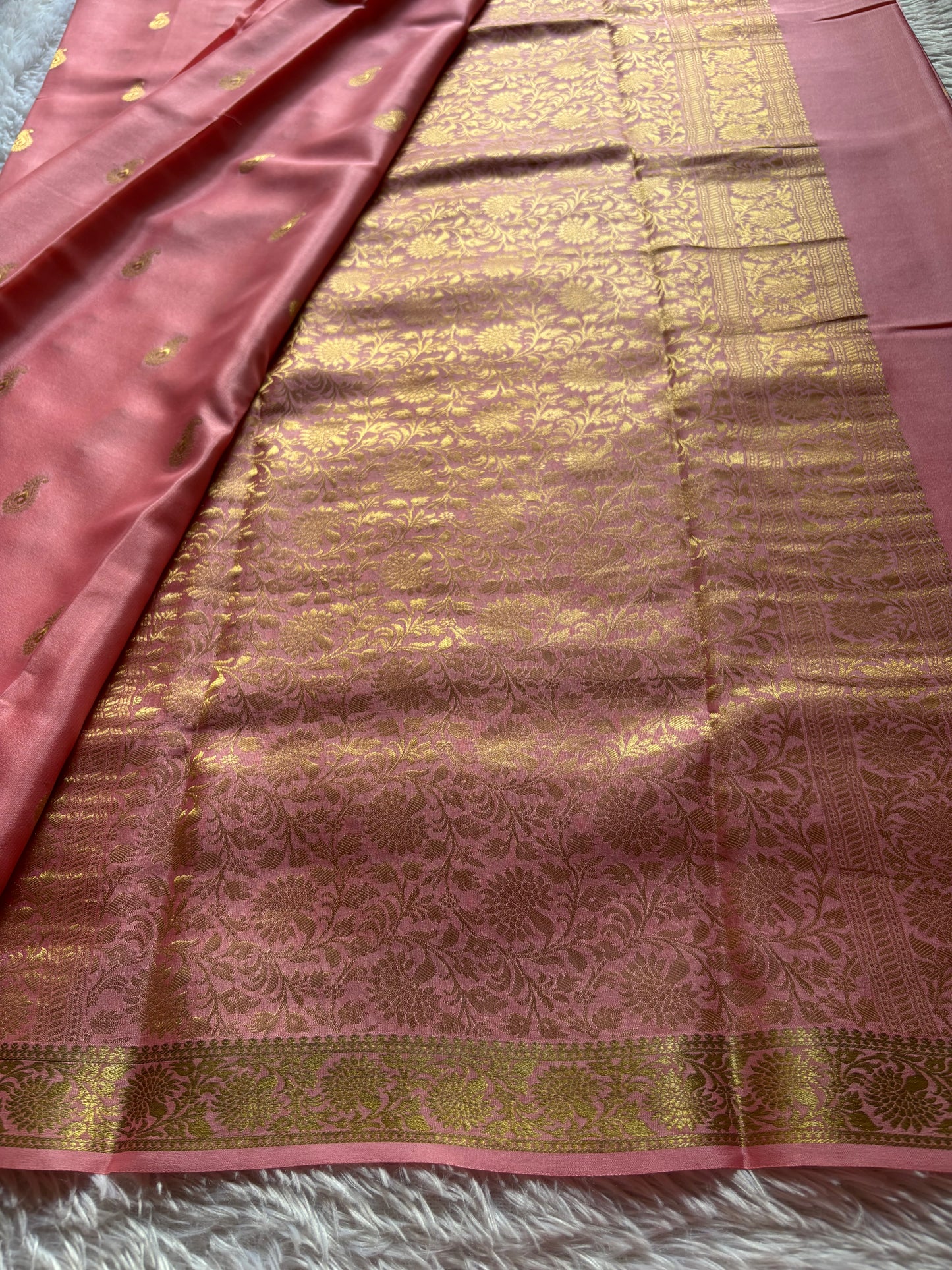 Pallavi : Solid Peach pink