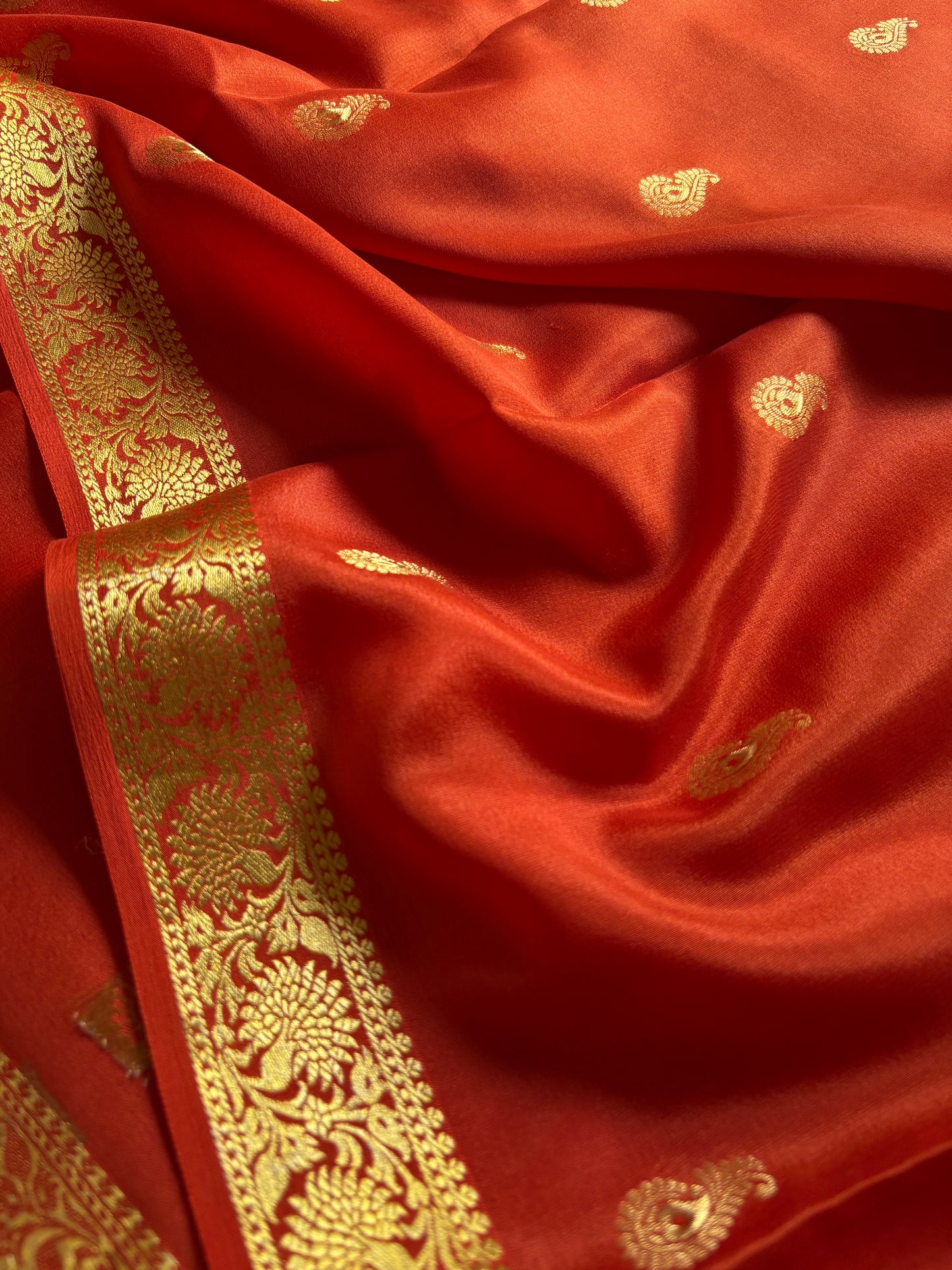 Pallavi : Solid Orange