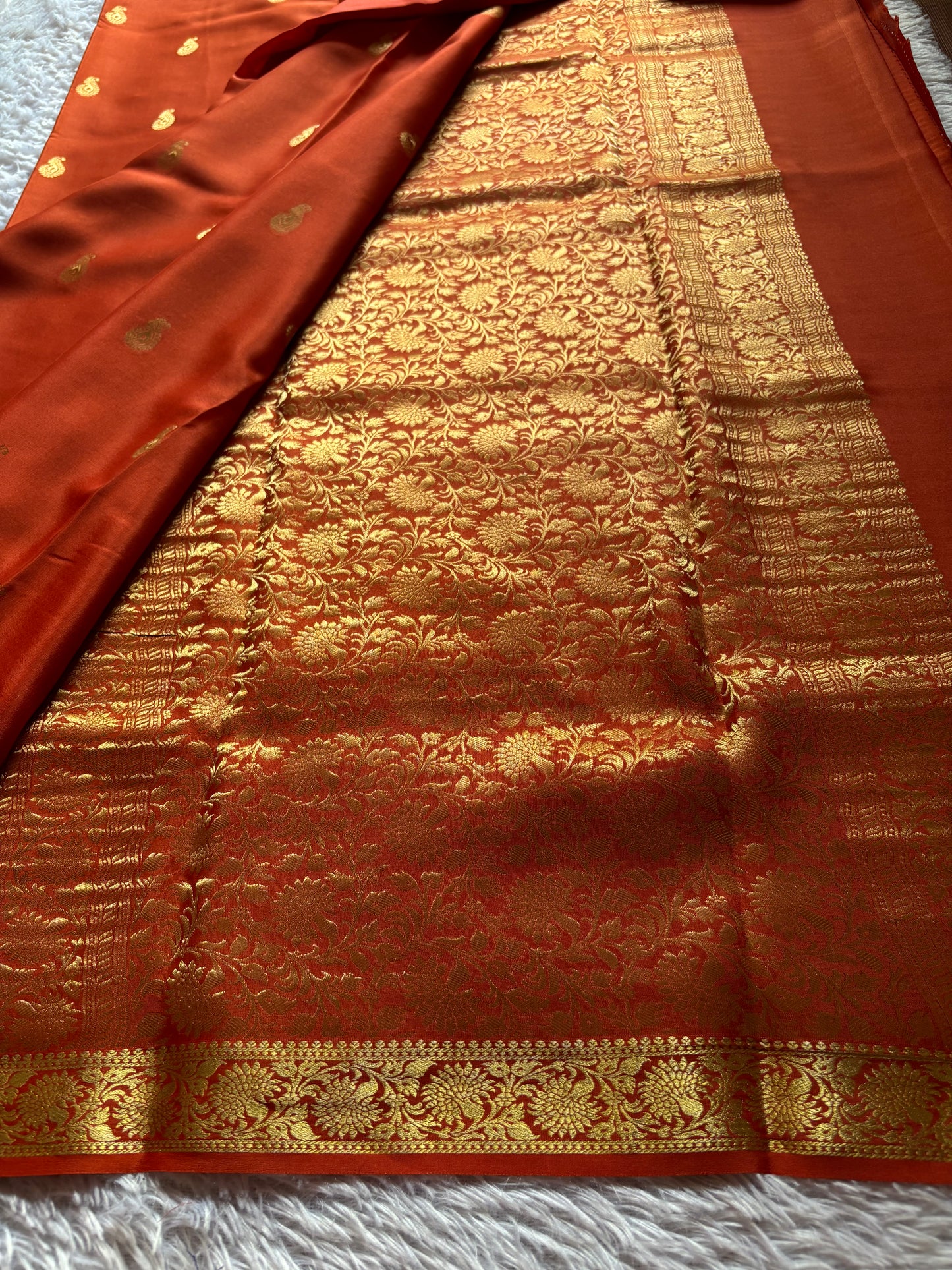 Pallavi : Solid Orange