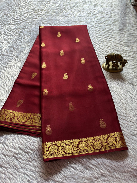 Pallavi : Solid Maroon