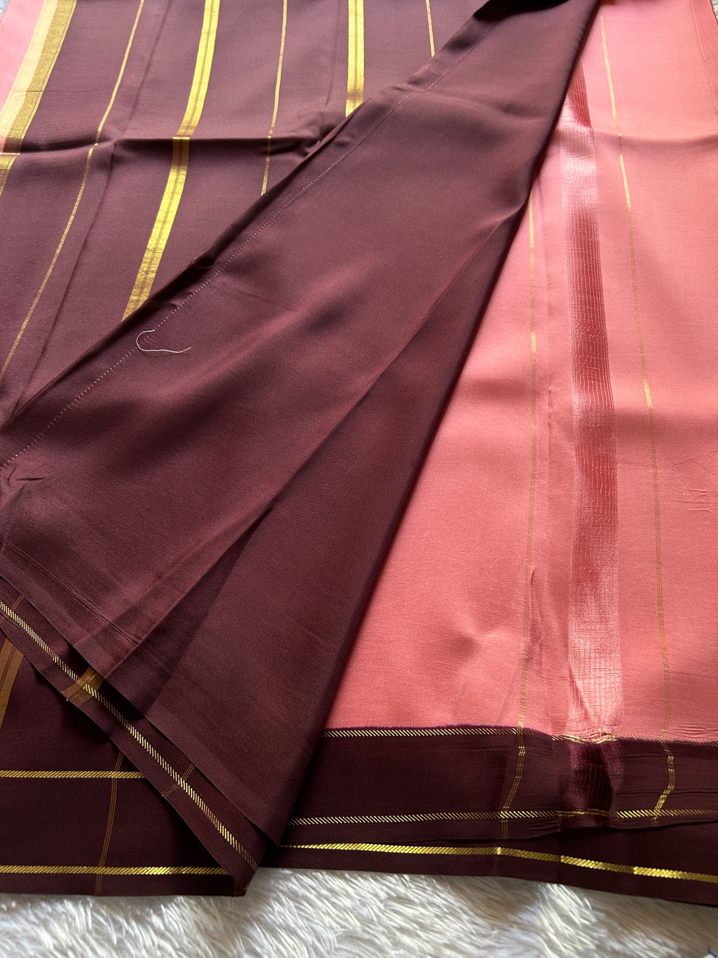 Rekha (2D) : Peach-chocolate brown