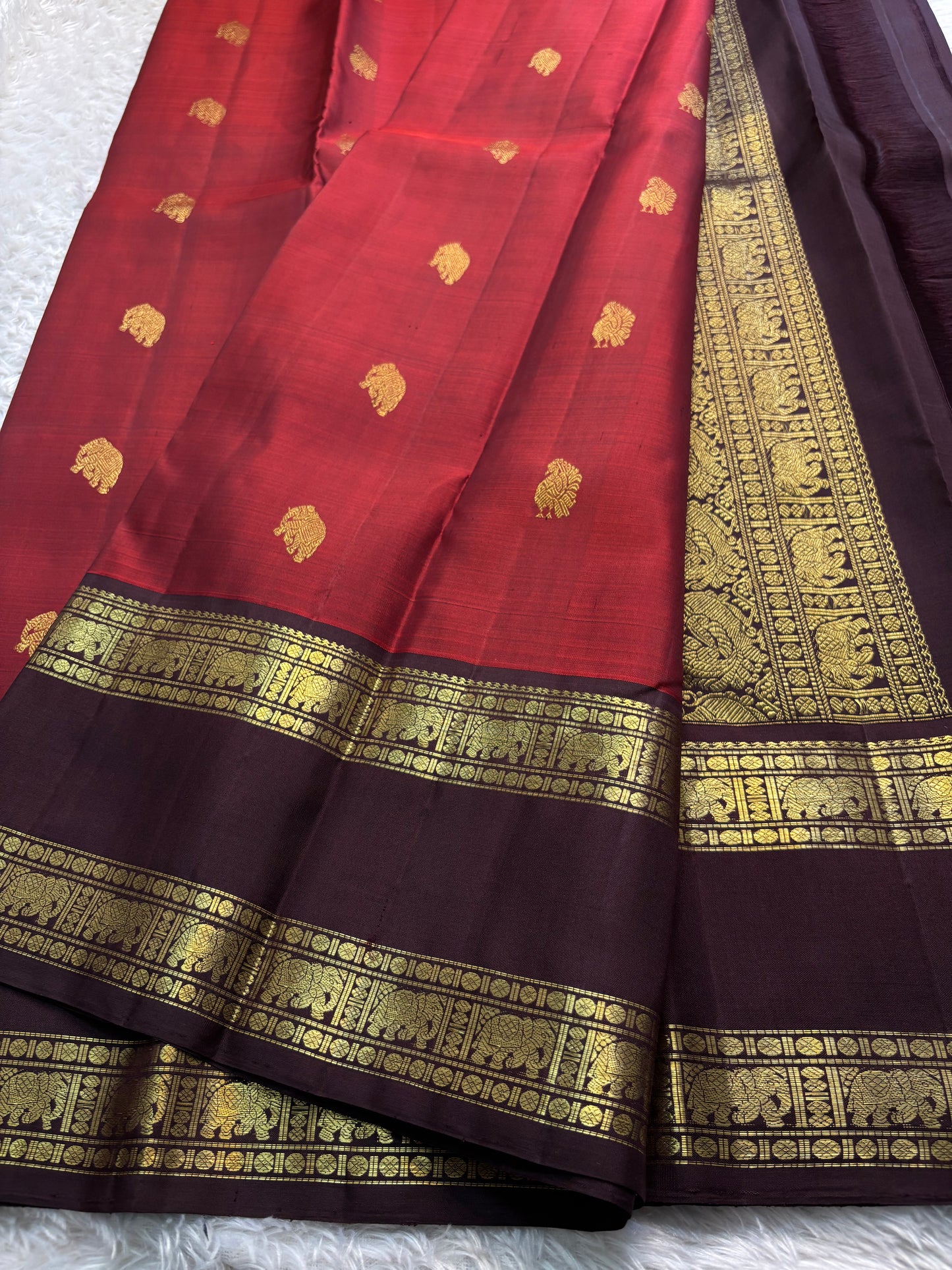 Kankana (2D) : maroon-chocolate brown