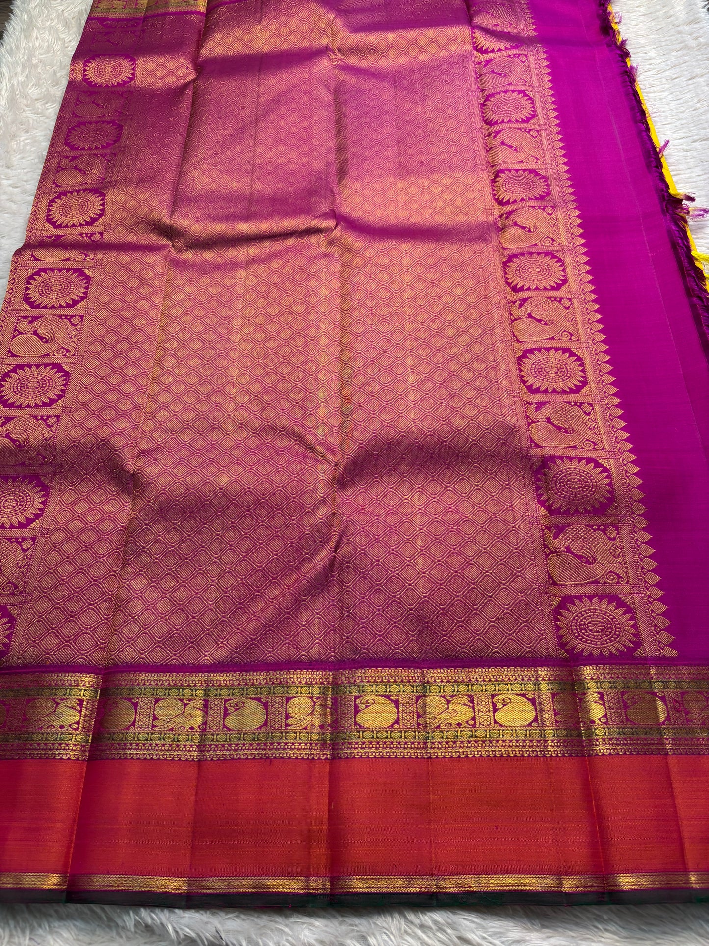 Kankana (3D) : Golden yellow-magenta-rust red