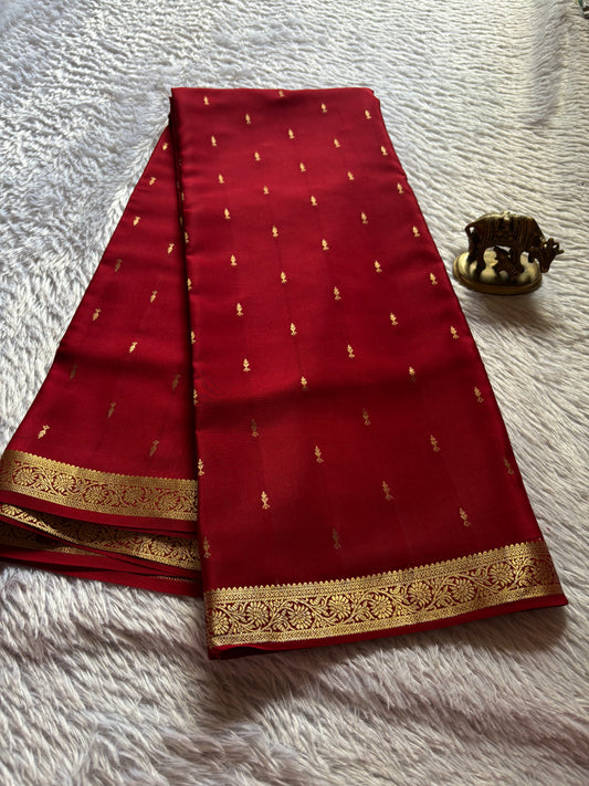 Spoorthi : Solid Dark red