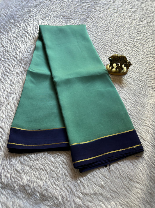 Rekha (2D) : Mint green-navy blue