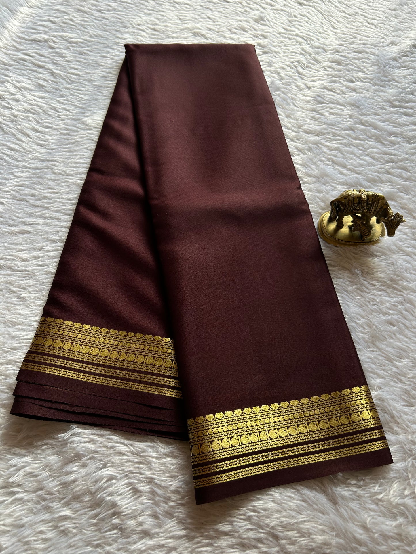 Swara : Solid Chocolate brown