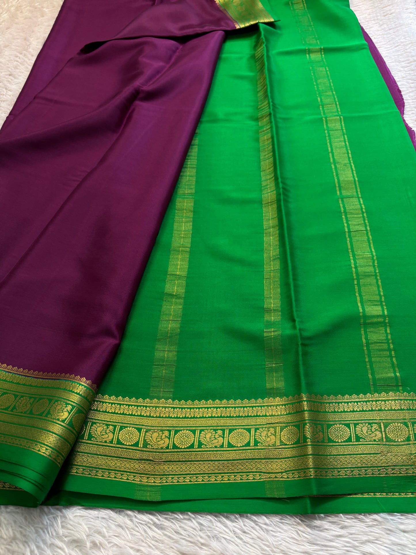 Shubha (2D) : Plum-leaf green