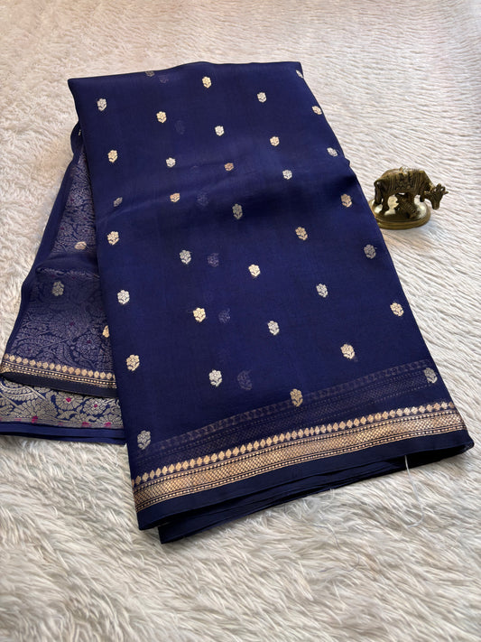 Ishani : Solid Deep blue