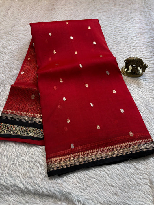 Ishani (2D) : Dark red-black