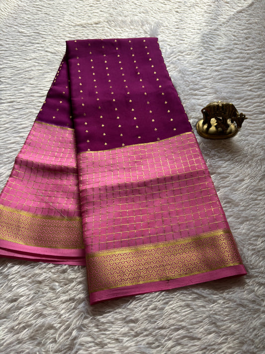 Kavya (2D) : Deep wine-baby pink