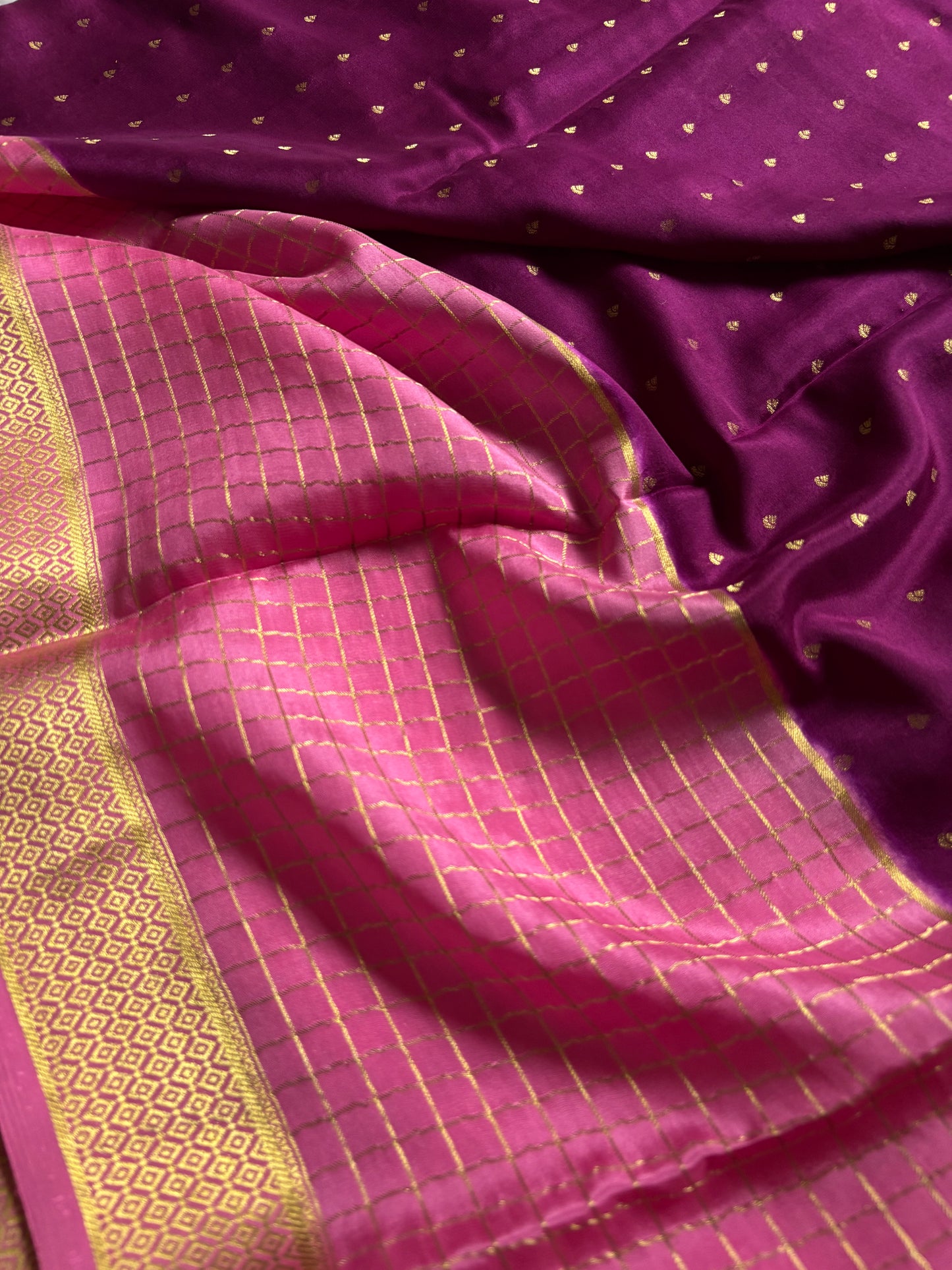 Kavya (2D) : Deep wine-baby pink