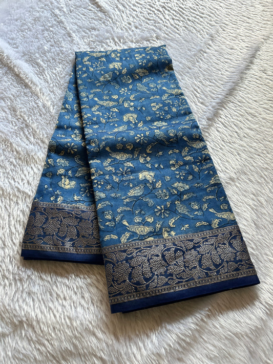 Sarala (2D) : Indigo blue-dark blue