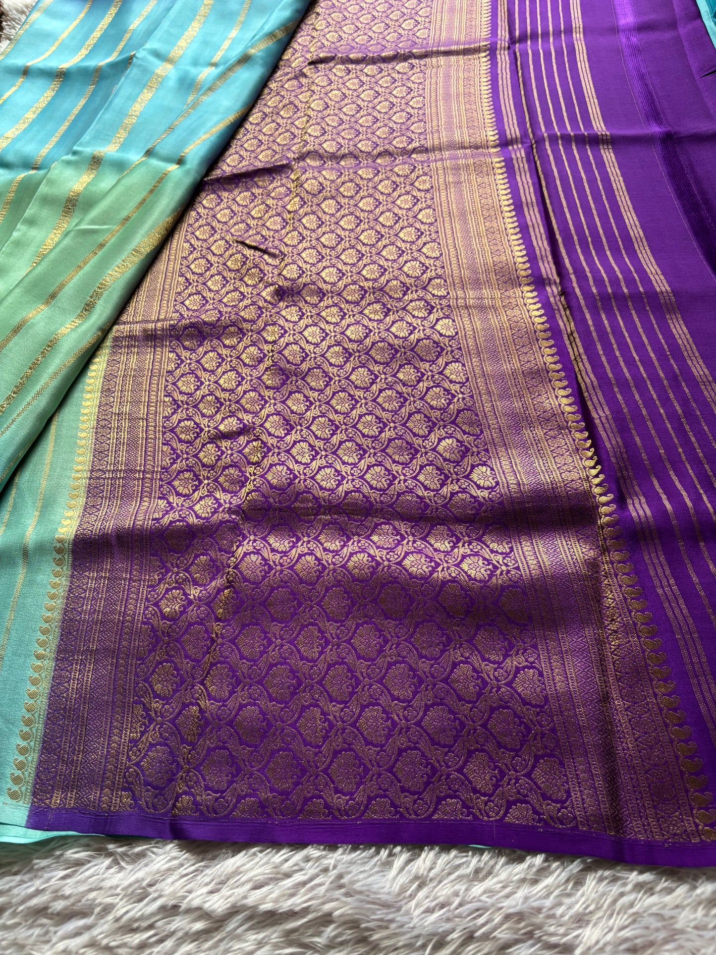 Meragu : Ombré Sea green-purple