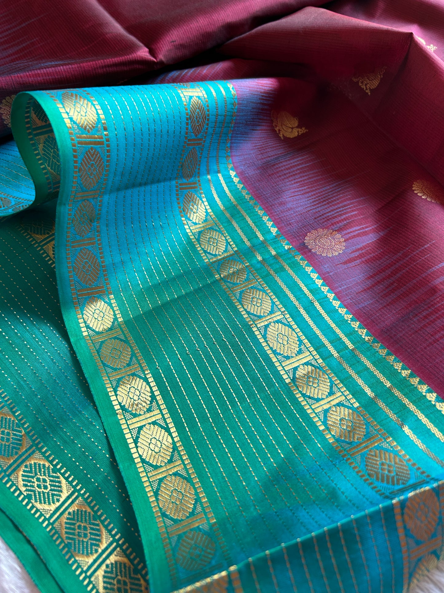 Janani (2D) : Maroon-rama green