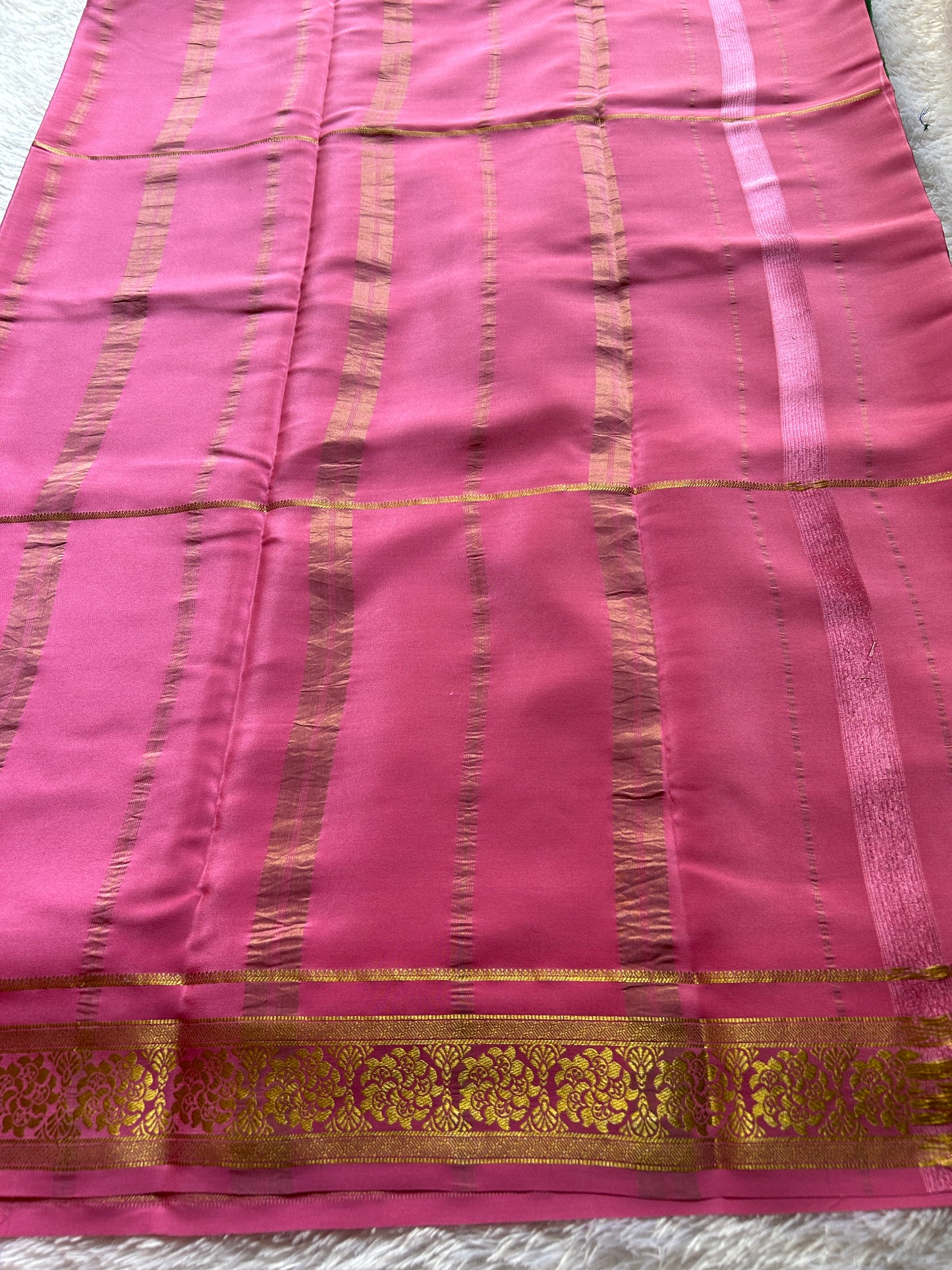 Mandara(2D) : Bottle green-hot pink