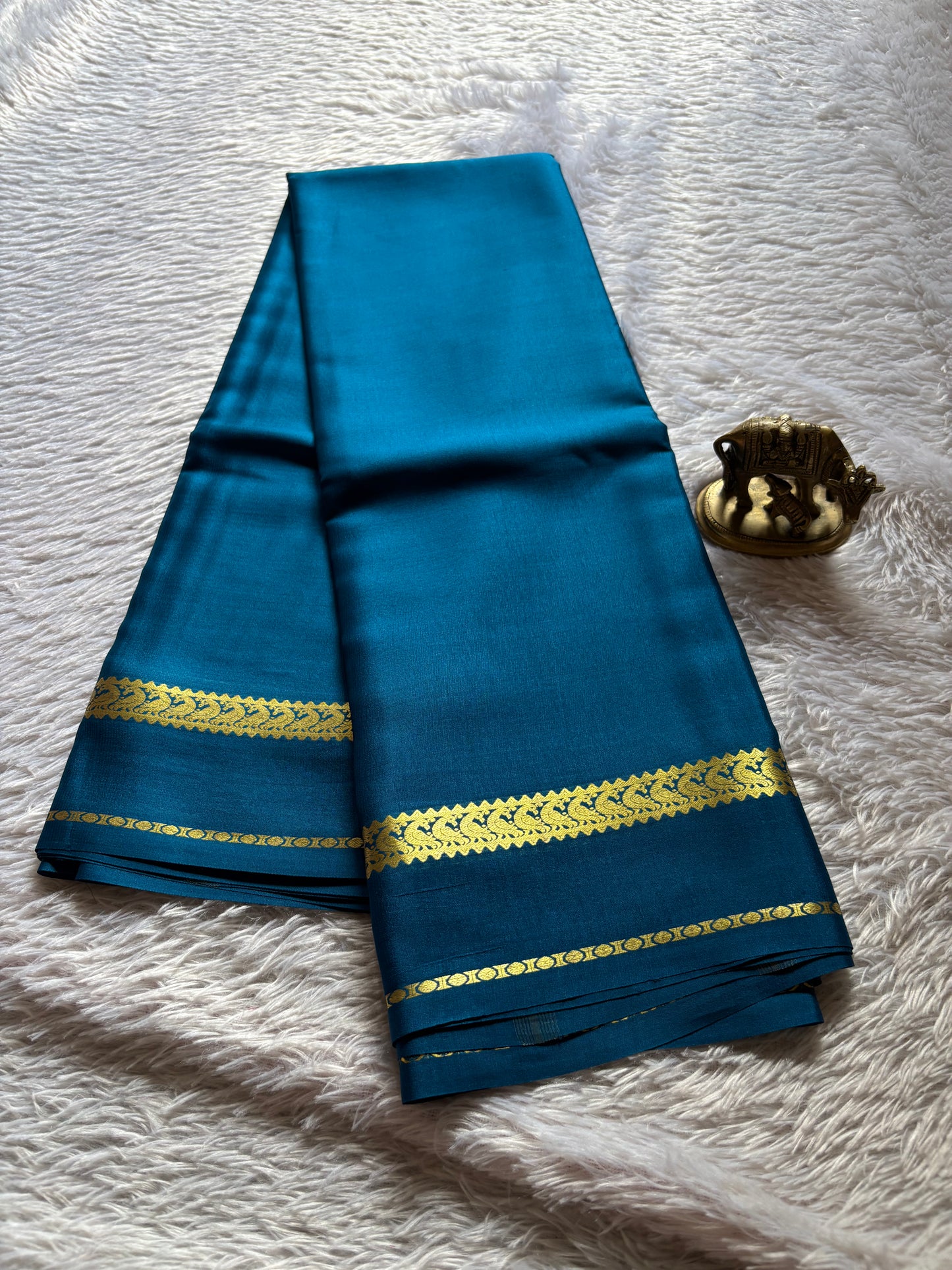 Rachana : Solid Peacock blue