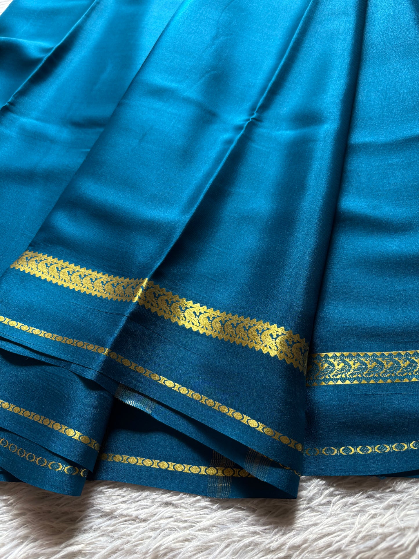 Rachana : Solid Peacock blue