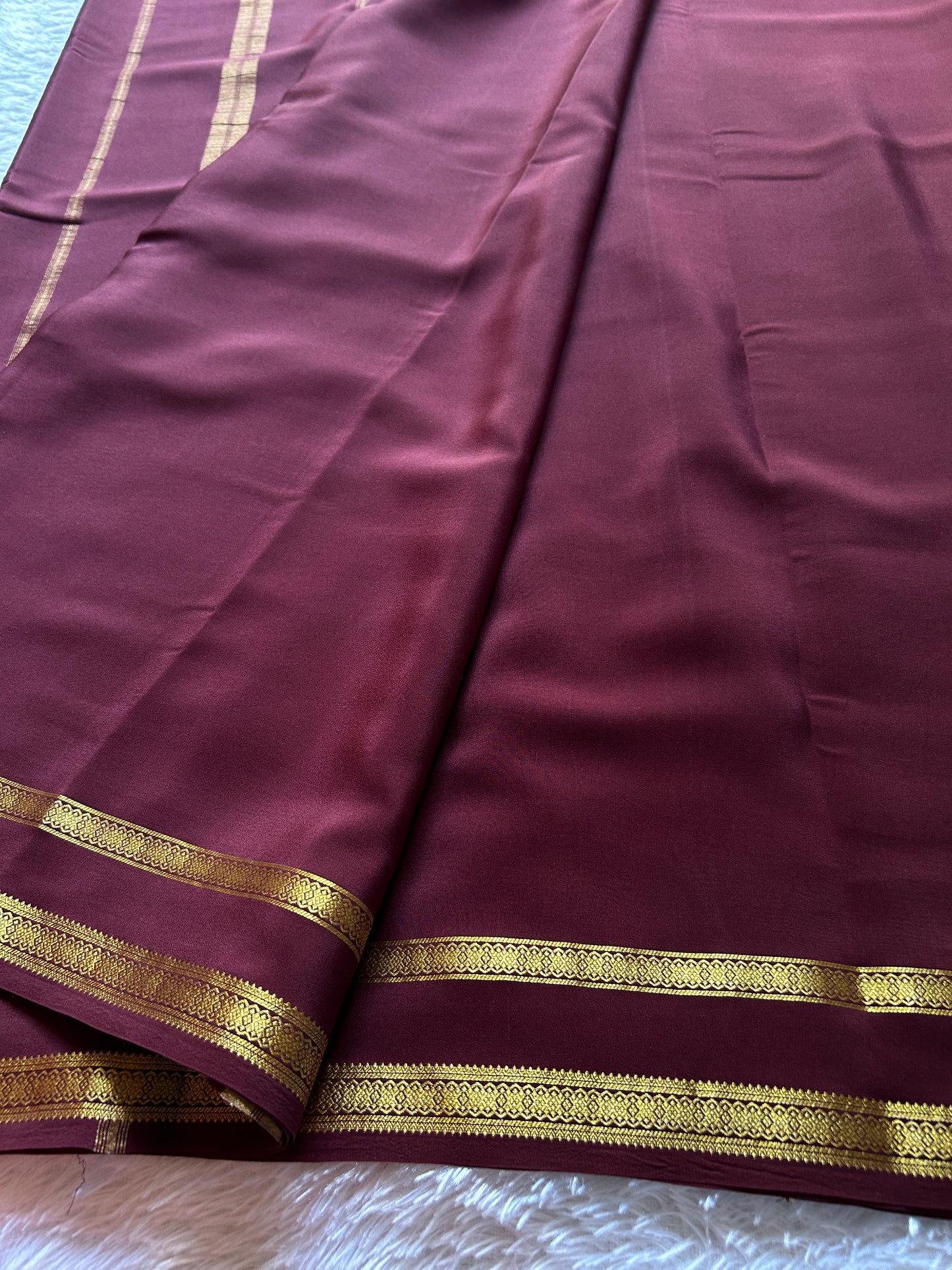 Rukmini : Solid Chocolate brown