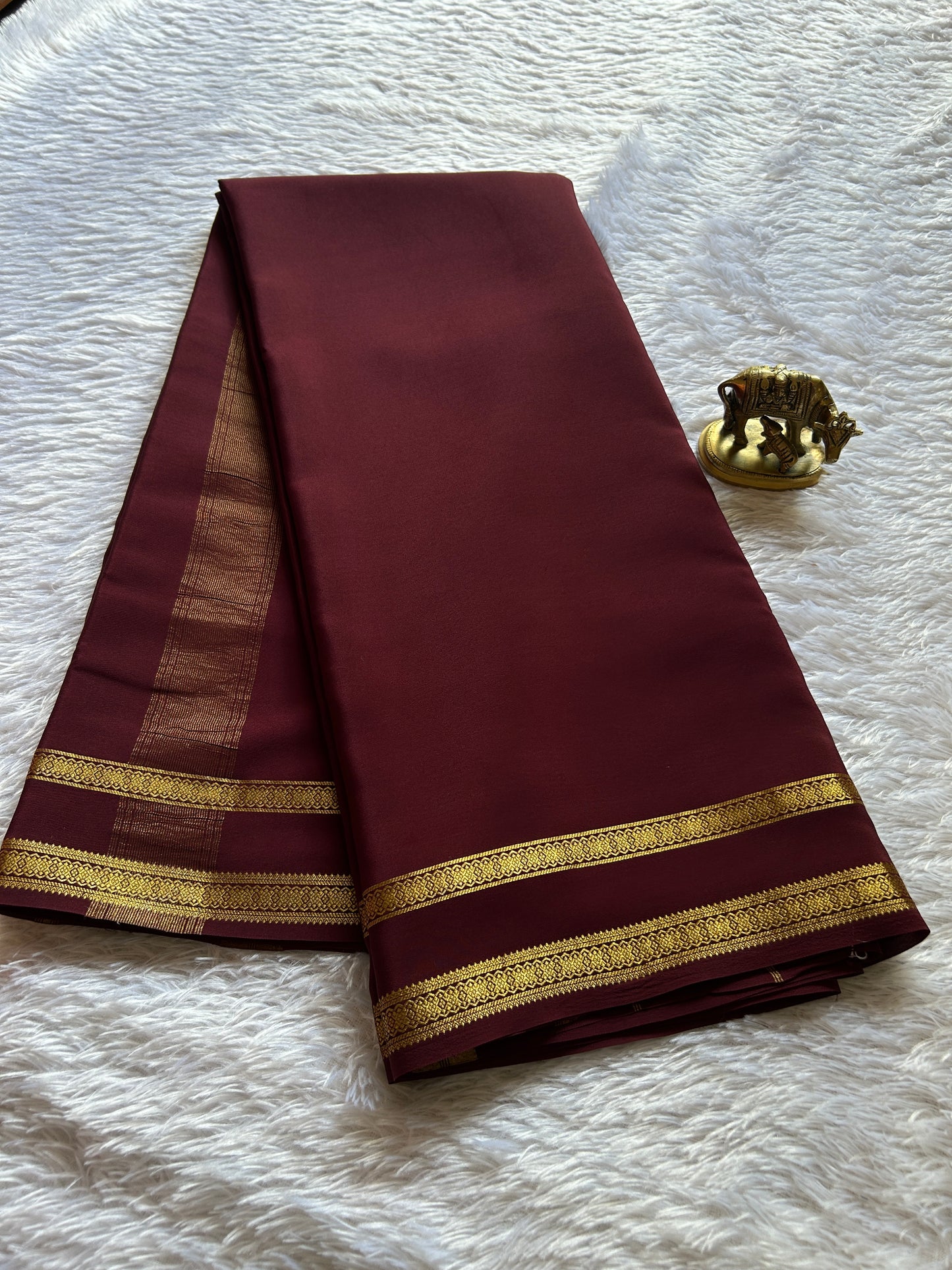 Rukmini : Solid Chocolate brown