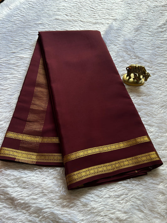 Rukmini : Solid Chocolate brown