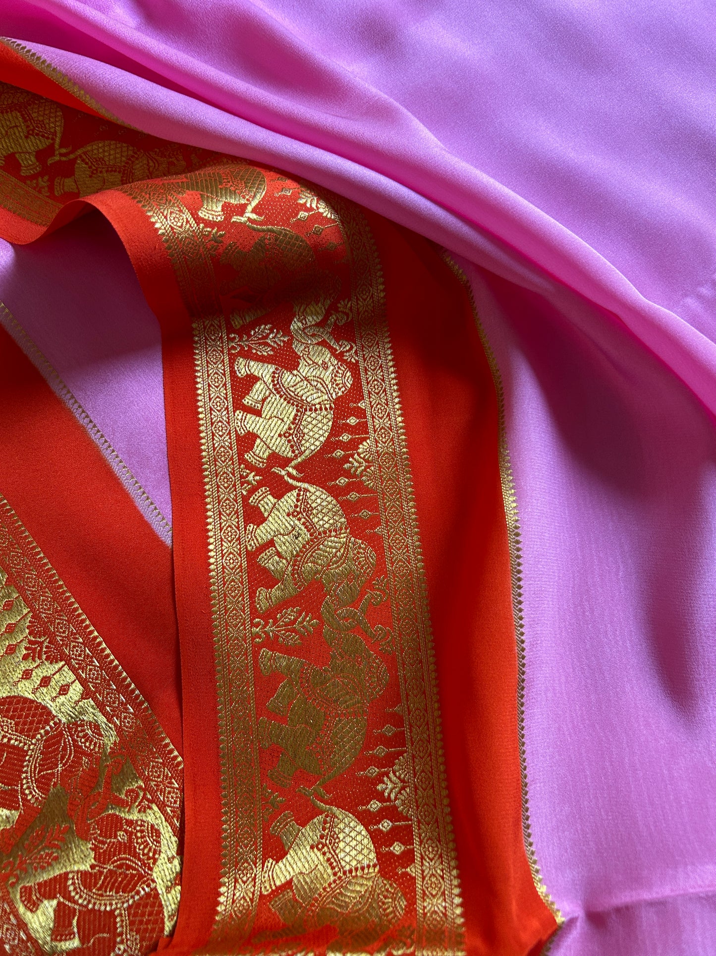 Gajanana (2D) : Lavender-orange