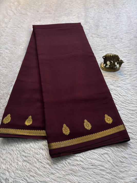 Swathi : Solid Chocolate brown