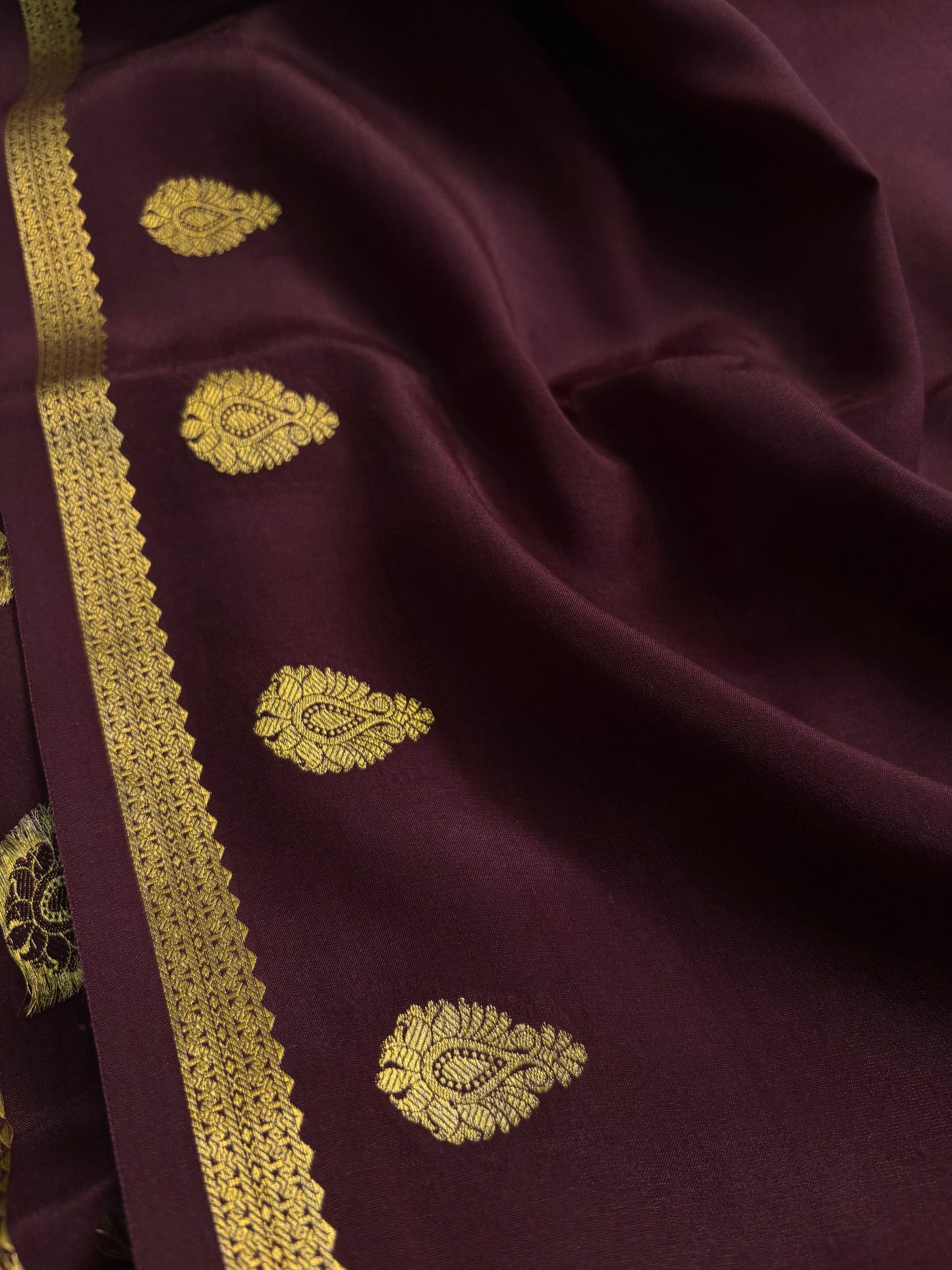 Swathi : Solid Chocolate brown
