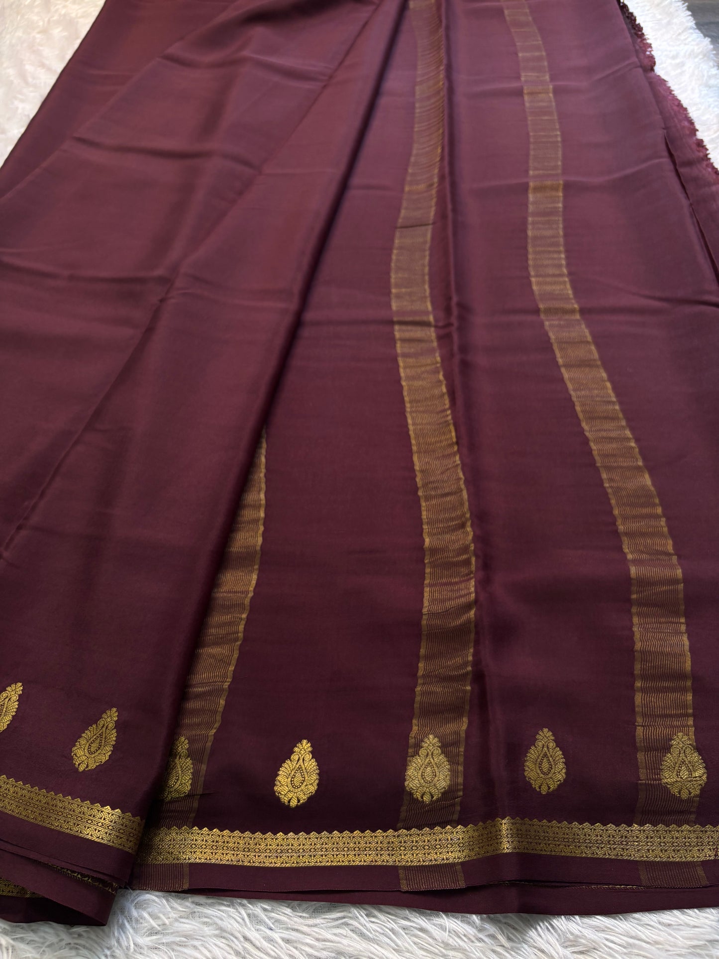 Swathi : Solid Chocolate brown