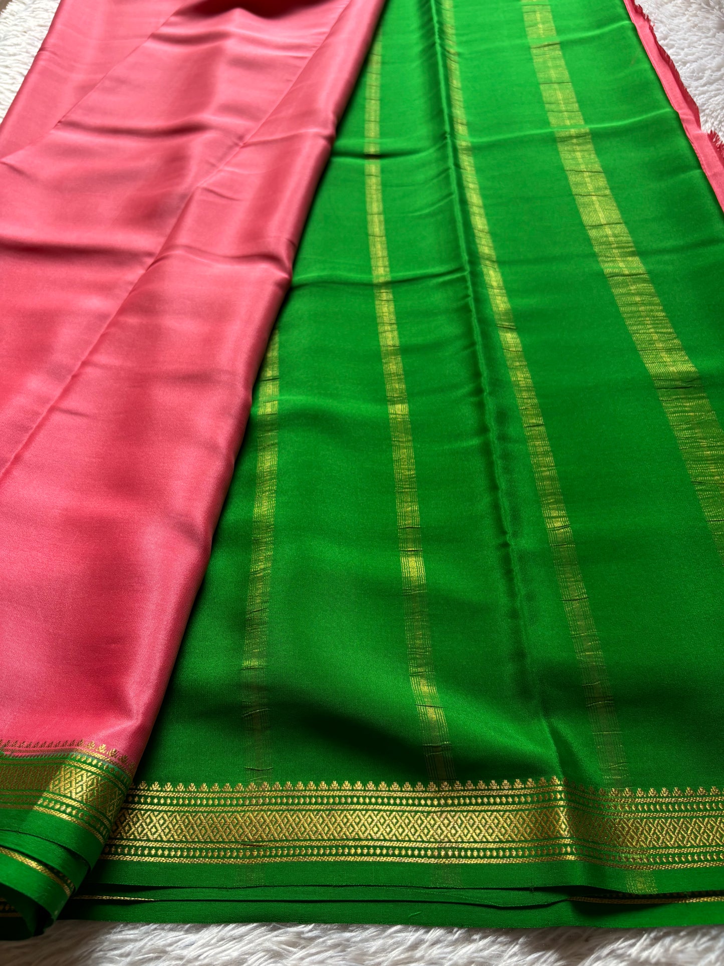Preetha (2D) : Hot pink-leaf green