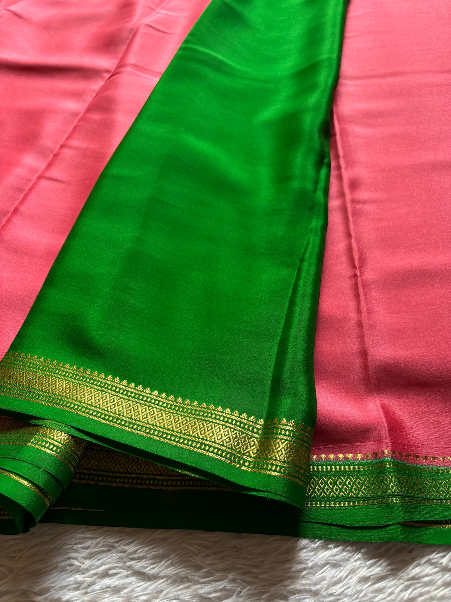 Preetha (2D) : Hot pink-leaf green