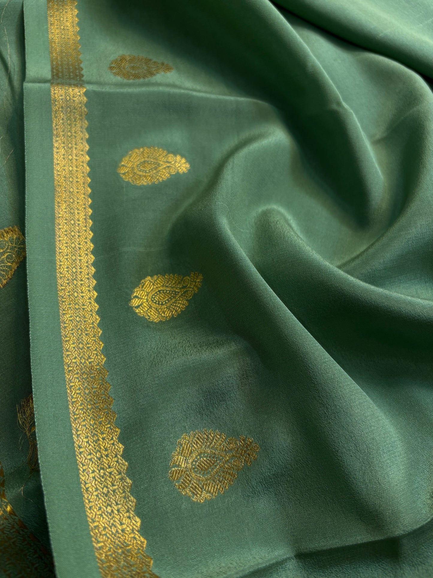 Swathi : Solid Sage green