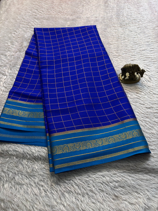 Parnika (2D) : Royal blue-ananda blue