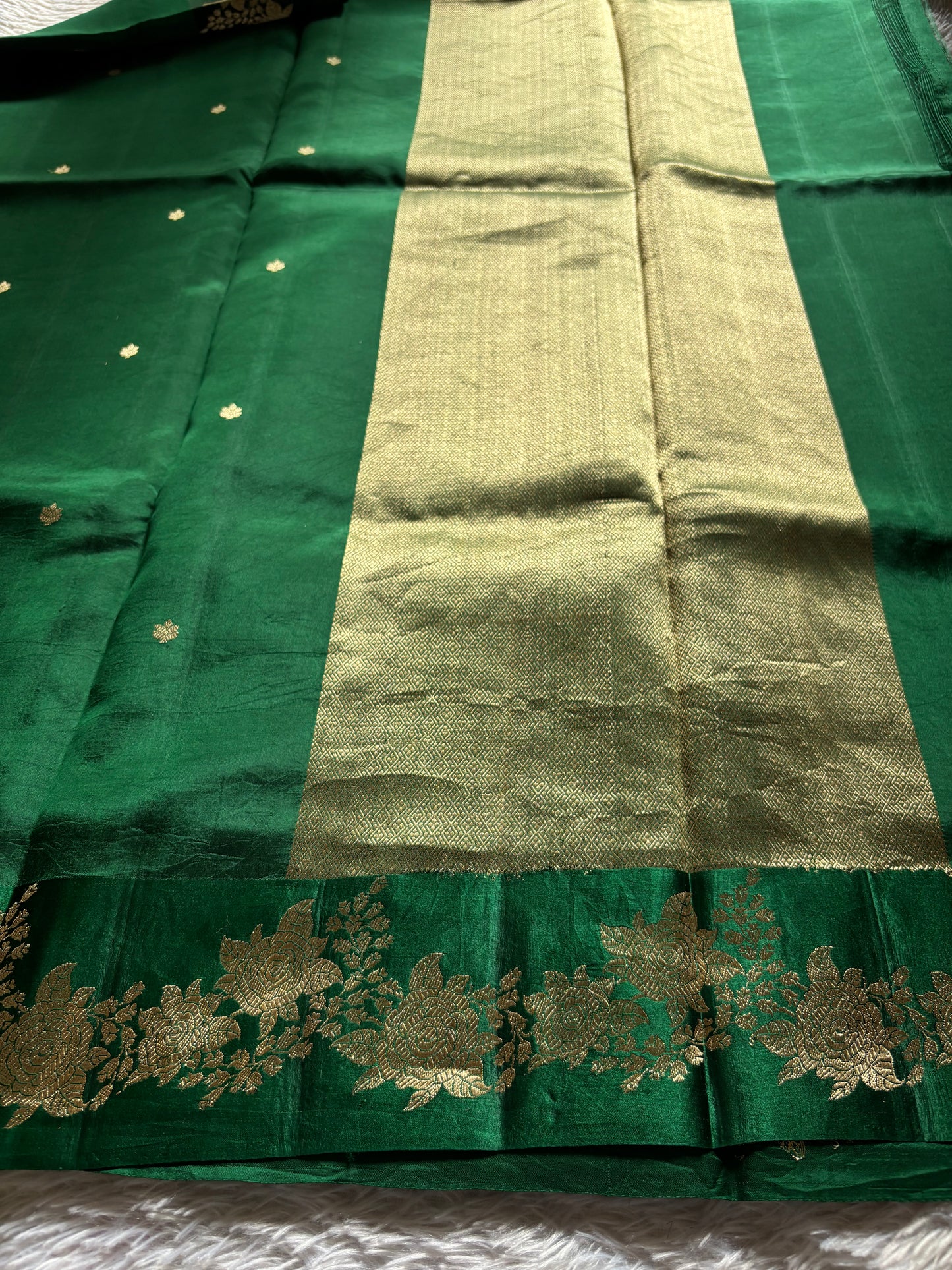 Anupama : Solid Bottle green
