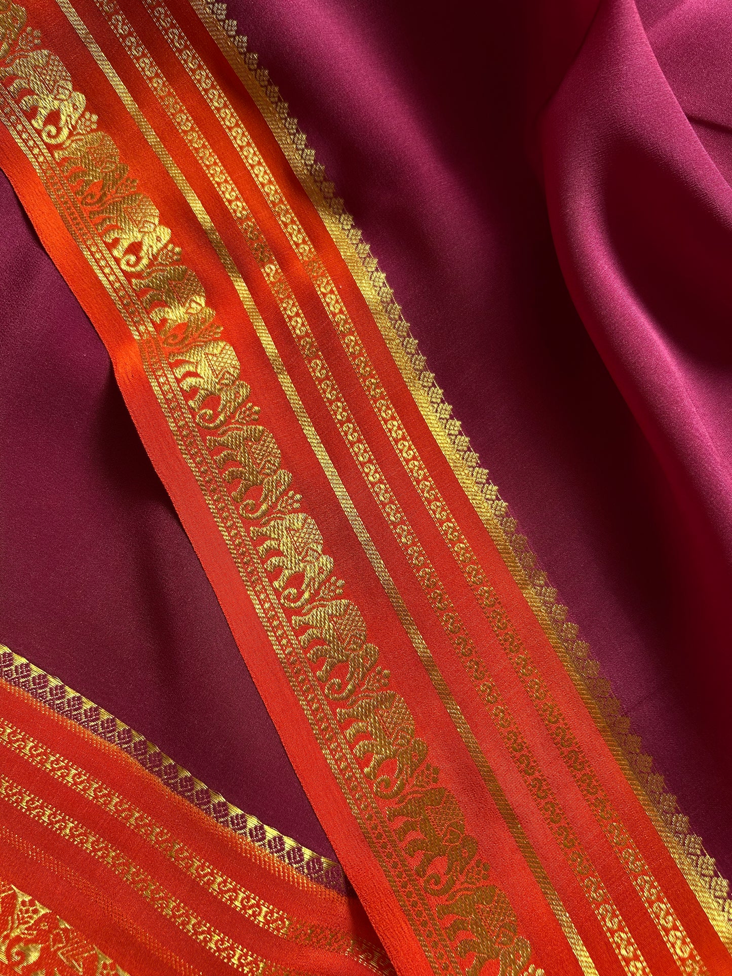 Eshwari (2D) : Maroon-orange