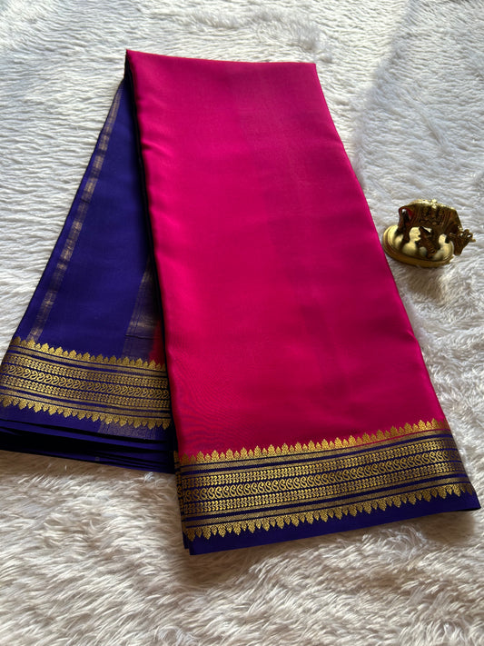 Komala (2D) : Hot pink-navy blue