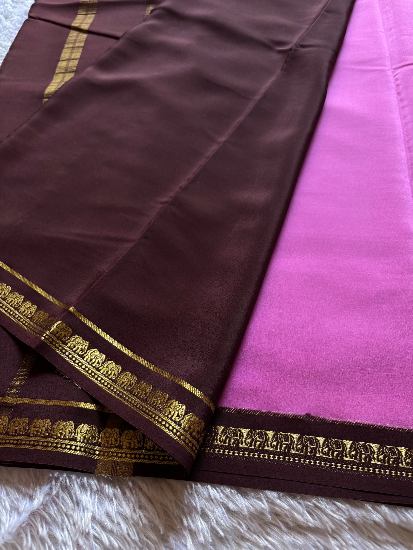 Gamani (2D) : Rose pink-chocolate brown