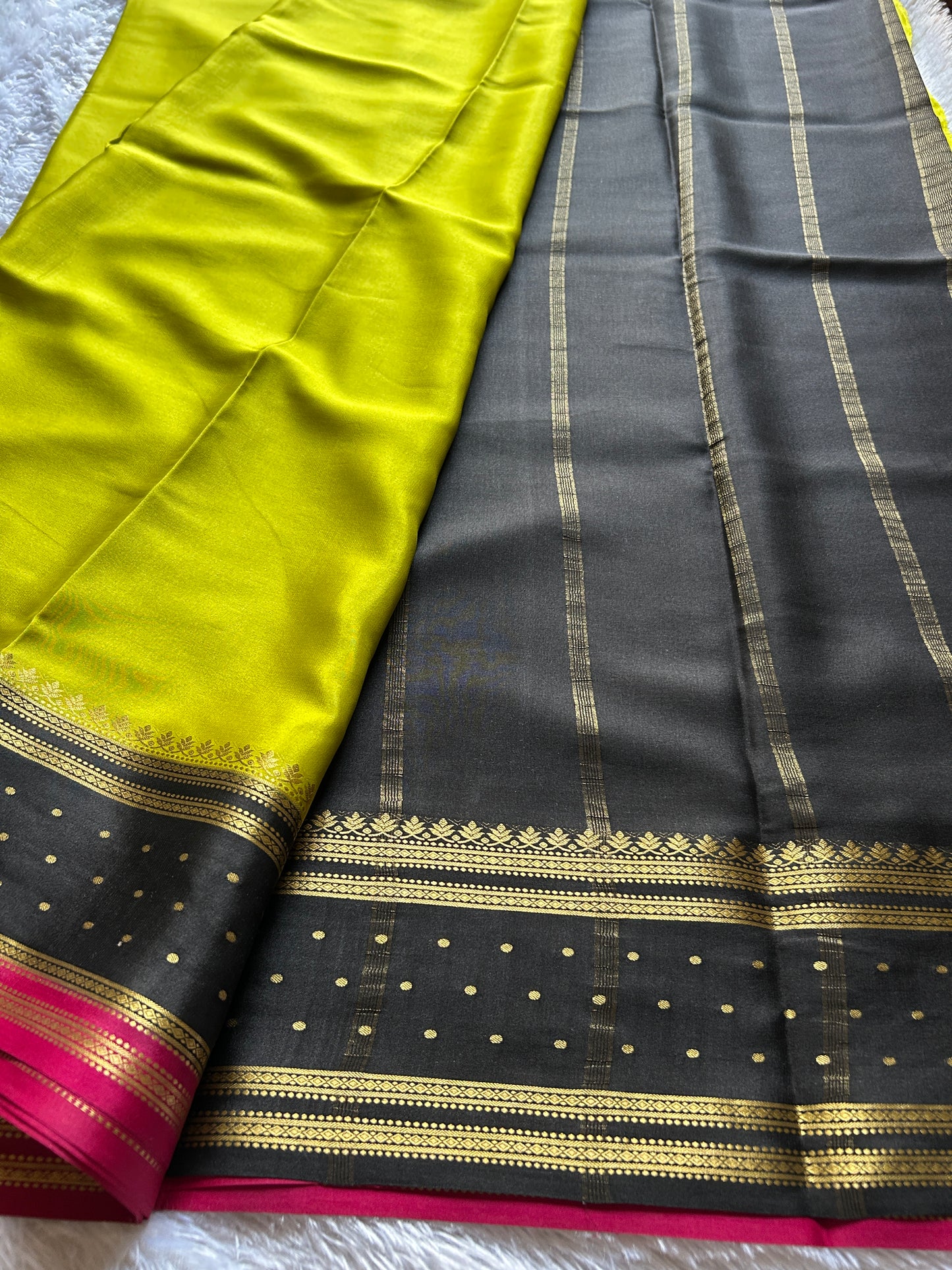 Drishti (3D) : Olive green -black-maroon