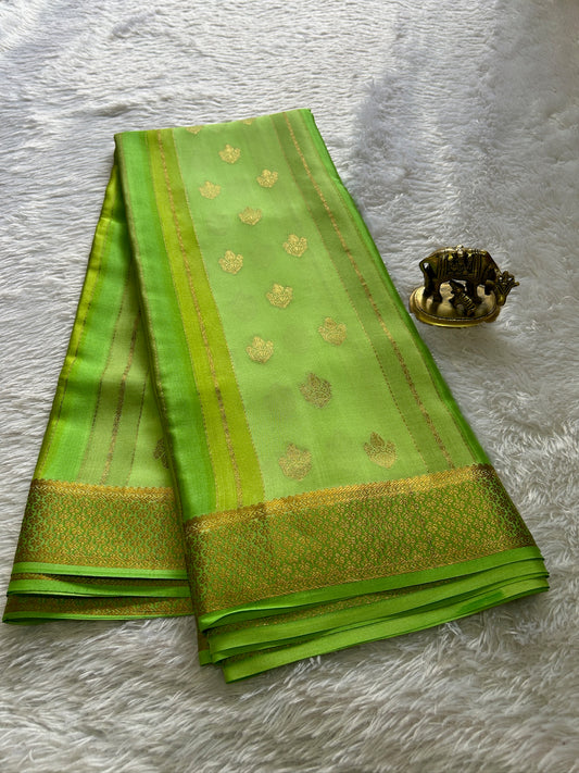 Nisha : Ombré Parrot green