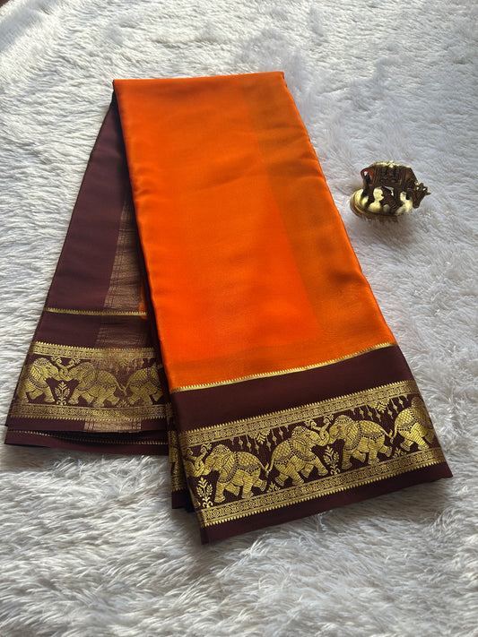 Airavati (2D) : Dark orange-chocolate brown