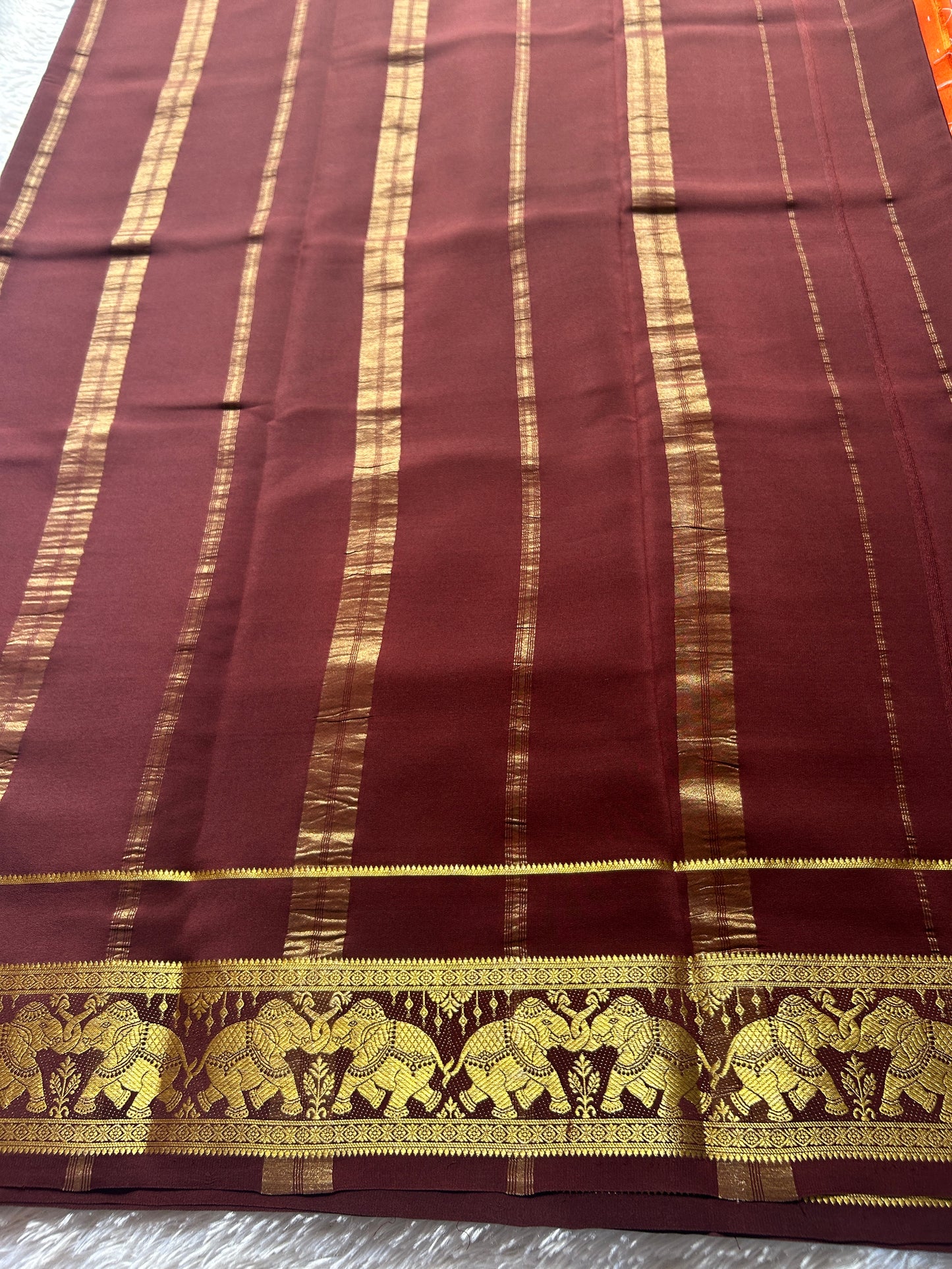 Airavati (2D) : Dark orange-chocolate brown